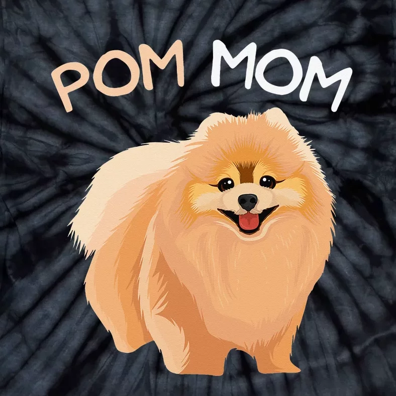 Pomeranian Pom Mom Dog Mama Tie-Dye T-Shirt