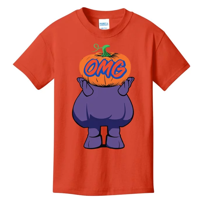 Playoff Pumpkin New York Omg Funny Pumpkin Face Kids T-Shirt