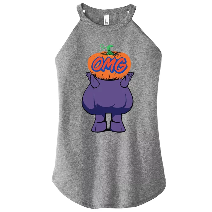 Playoff Pumpkin New York Omg Funny Pumpkin Face Women’s Perfect Tri Rocker Tank