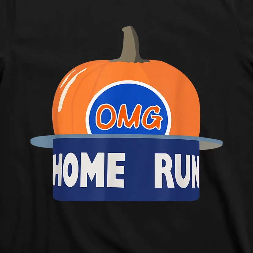 Playoff Pumpkin New York Omg Funny Pumpkin Hat Home Run T-Shirt