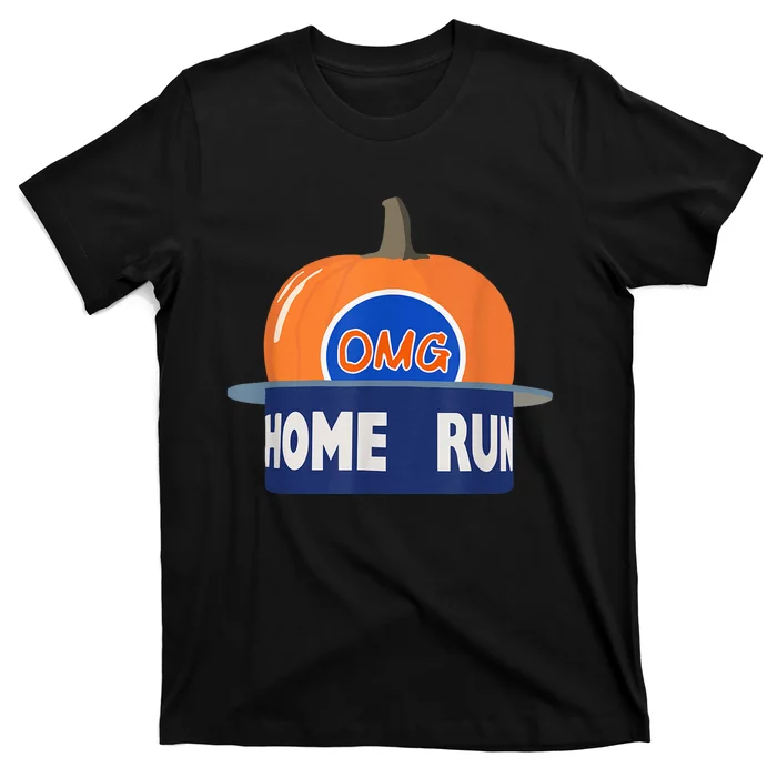 Playoff Pumpkin New York Omg Funny Pumpkin Hat Home Run T-Shirt