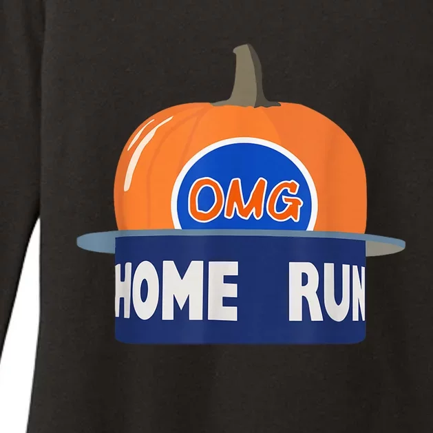 Playoff Pumpkin New York Omg Funny Pumpkin Hat Home Run Womens CVC Long Sleeve Shirt