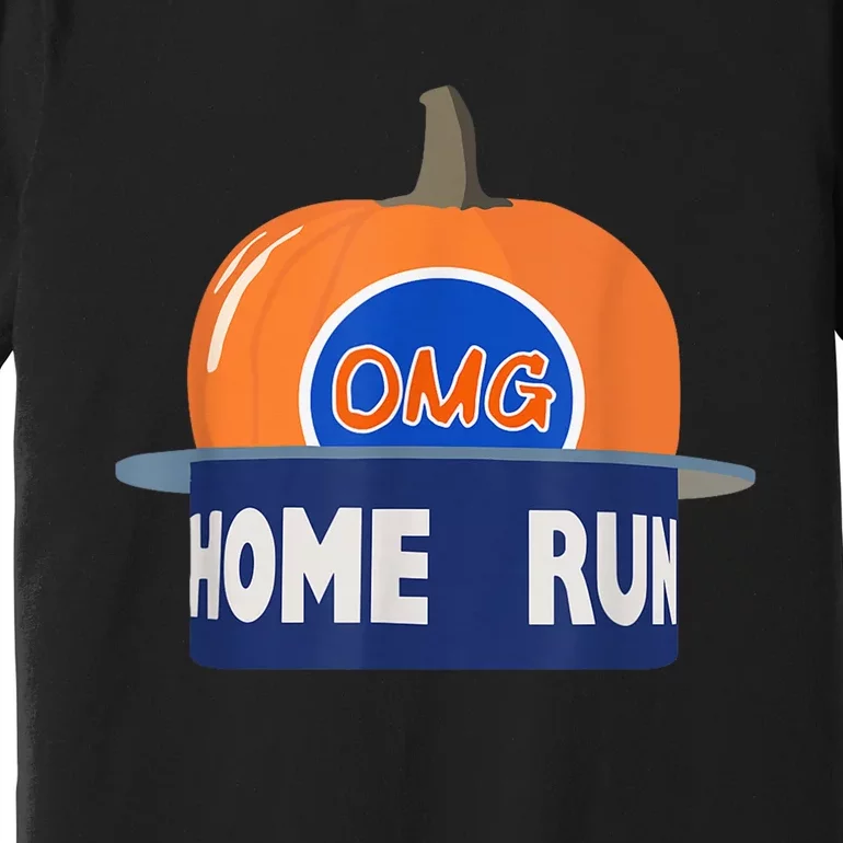 Playoff Pumpkin New York Omg Funny Pumpkin Hat Home Run Premium T-Shirt