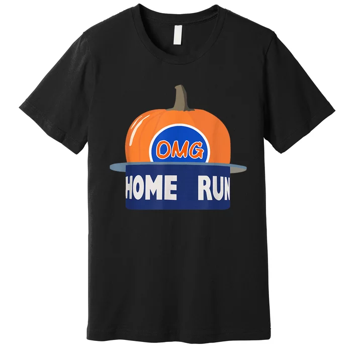 Playoff Pumpkin New York Omg Funny Pumpkin Hat Home Run Premium T-Shirt