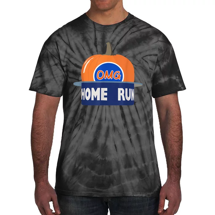 Playoff Pumpkin New York Omg Funny Pumpkin Hat Home Run Tie-Dye T-Shirt