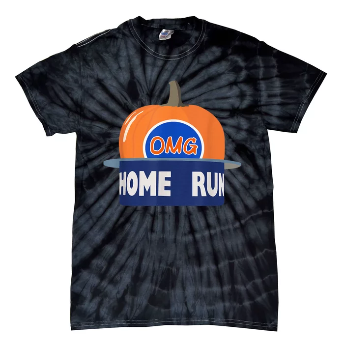 Playoff Pumpkin New York Omg Funny Pumpkin Hat Home Run Tie-Dye T-Shirt