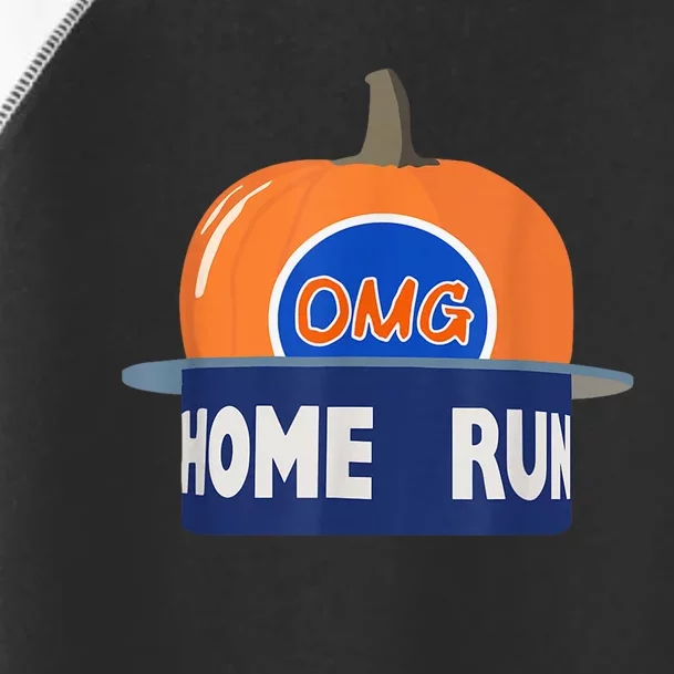 Playoff Pumpkin New York Omg Funny Pumpkin Hat Home Run Toddler Fine Jersey T-Shirt