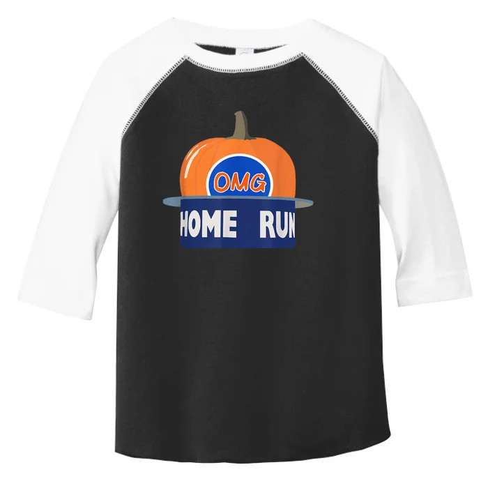 Playoff Pumpkin New York Omg Funny Pumpkin Hat Home Run Toddler Fine Jersey T-Shirt