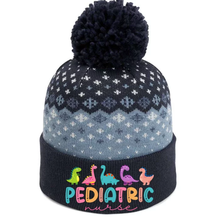 Picu Pediatric Nurse Dinosaurs Peds Nurse Crew Appreciation The Baniff Cuffed Pom Beanie