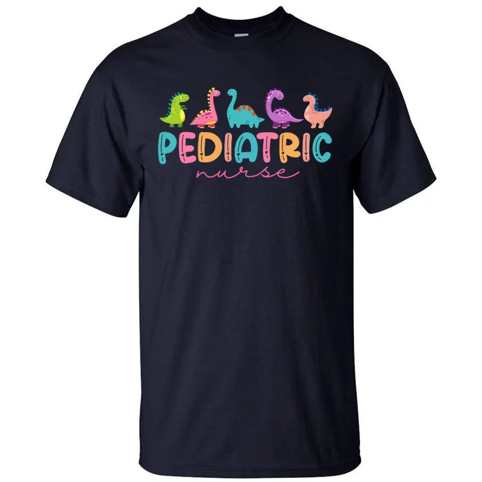 Picu Pediatric Nurse Dinosaurs Peds Nurse Crew Appreciation Tall T-Shirt