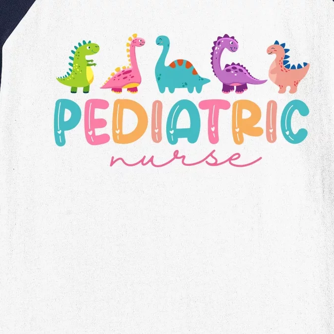 Picu Pediatric Nurse Dinosaurs Peds Nurse Crew Appreciation Baseball Sleeve Shirt