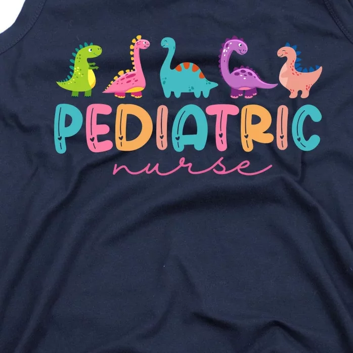 Picu Pediatric Nurse Dinosaurs Peds Nurse Crew Appreciation Tank Top