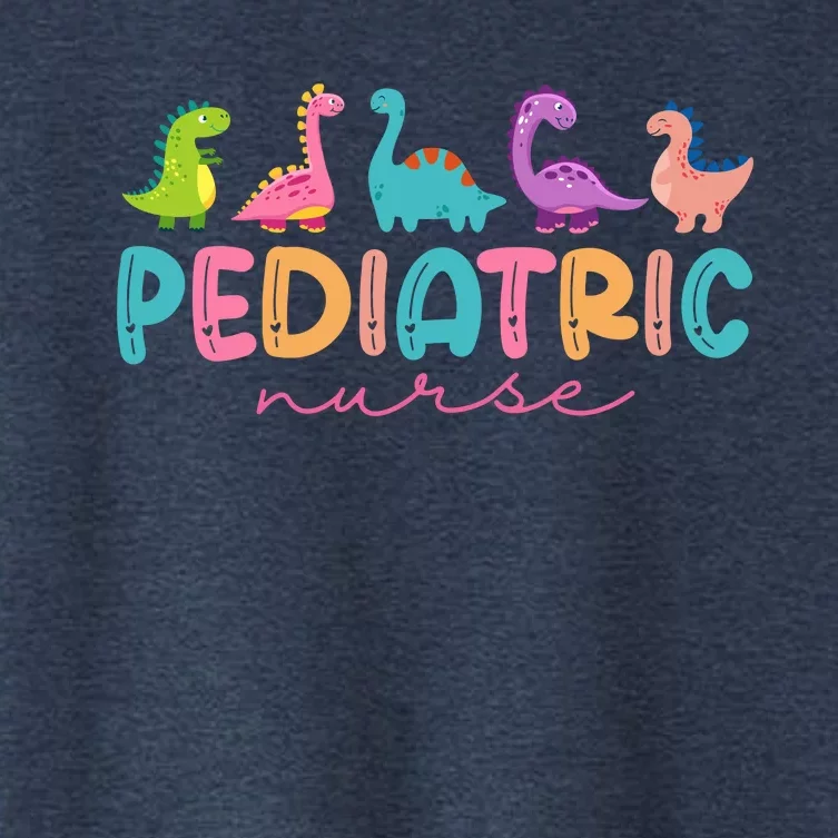 Picu Pediatric Nurse Dinosaurs Peds Nurse Crew Appreciation Women's Crop Top Tee