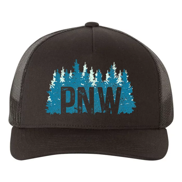 Pnw Pacific Northwest Mountains Idaho Oregon Washington Yupoong Adult 5-Panel Trucker Hat