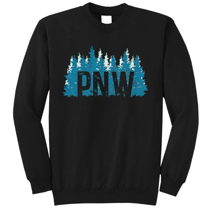 Pnw Pacific Northwest Mountains Idaho Oregon Washington Tall Sweatshirt