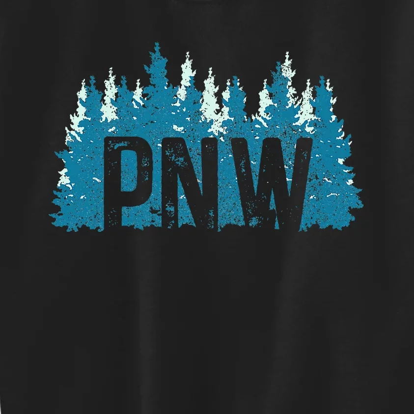 Pnw Pacific Northwest Mountains Idaho Oregon Washington Kids Sweatshirt