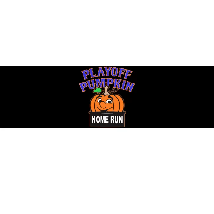 Playoff Pumpkin New York Omg With Smiling Pumpkin Face Bumper Sticker