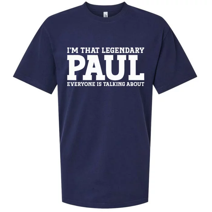 Paul Personal Name Funny Paul Sueded Cloud Jersey T-Shirt