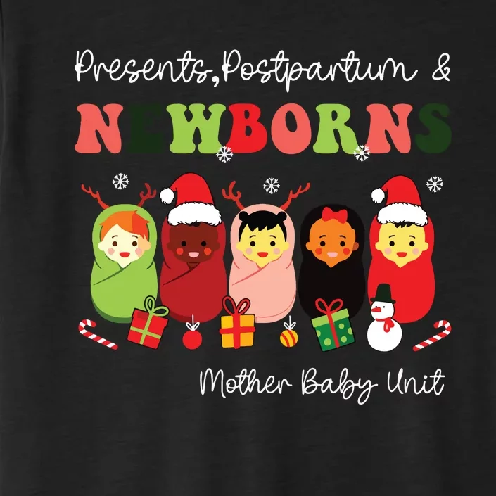 Presents Postpartum Newborns Mother Baby Nurse Christmas ChromaSoft Performance T-Shirt