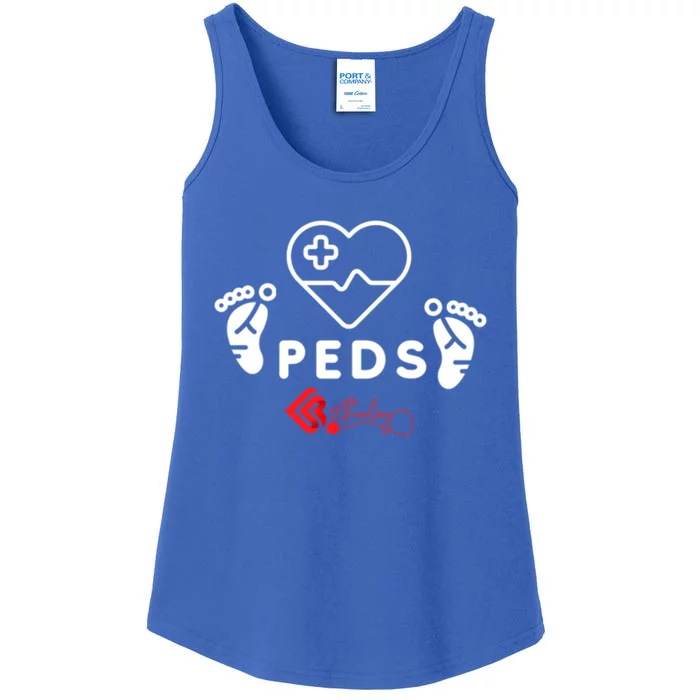 Pediatrics Peds Nurse Gift Ladies Essential Tank