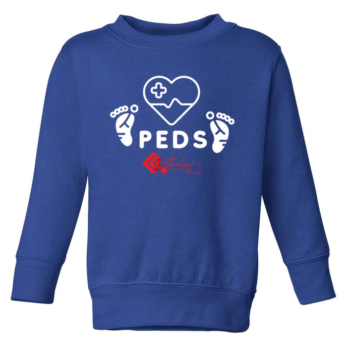 Pediatrics Peds Nurse Gift Toddler Sweatshirt