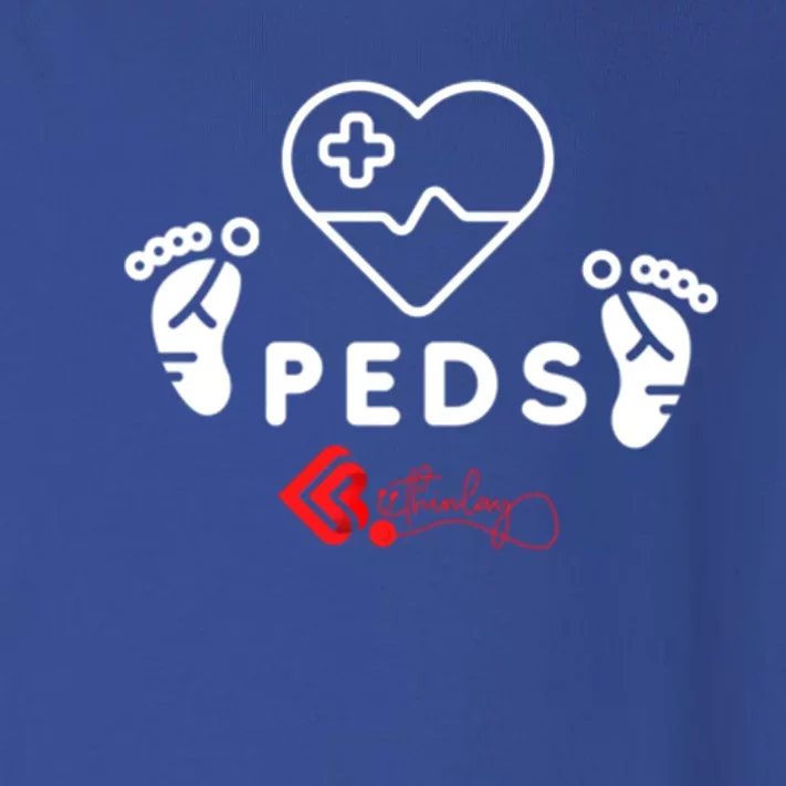 Pediatrics Peds Nurse Gift Toddler Long Sleeve Shirt