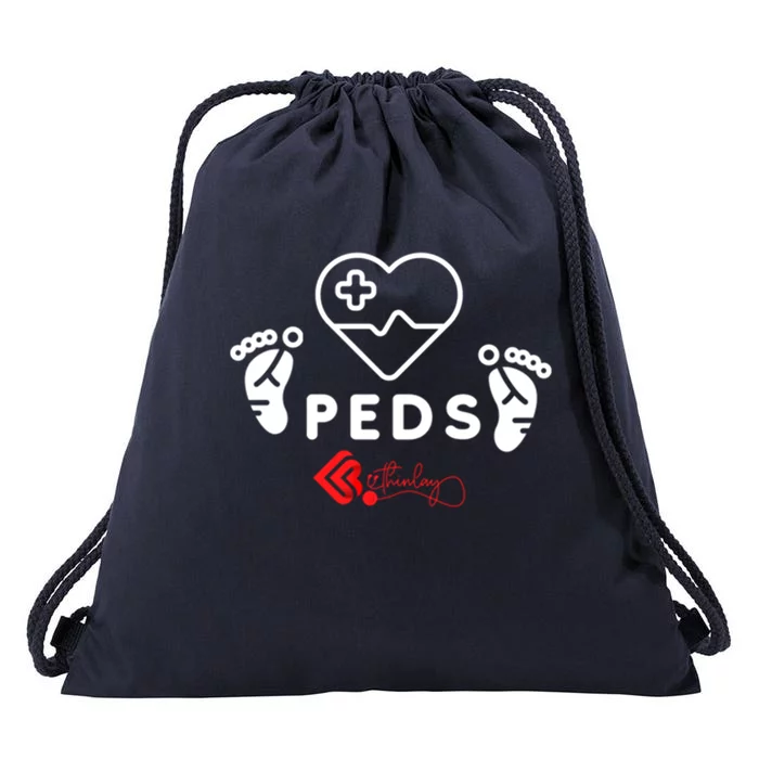 Pediatrics Peds Nurse Gift Drawstring Bag