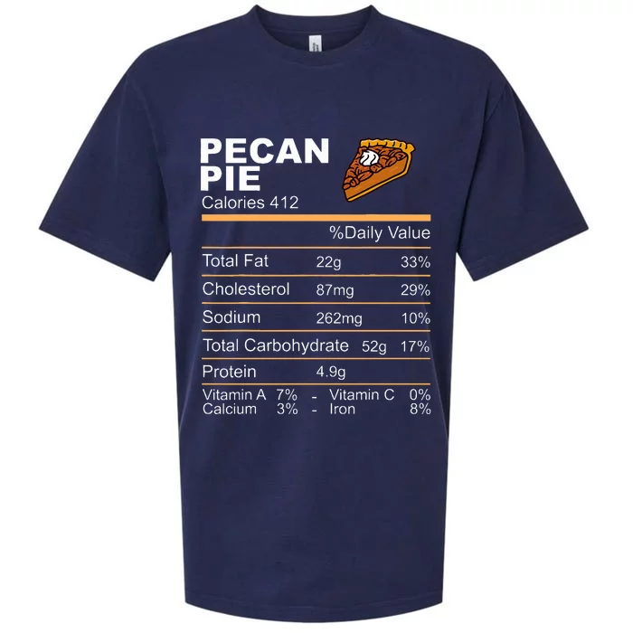 Pecan Pie Nutrition Facts Thanksgiving Sueded Cloud Jersey T-Shirt