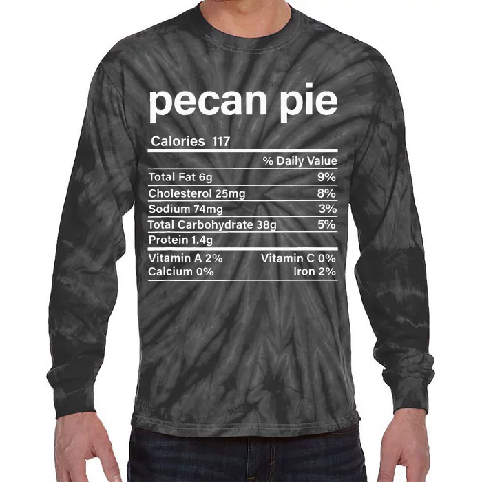 Pecan Pie Nutritional Facts Tie-Dye Long Sleeve Shirt