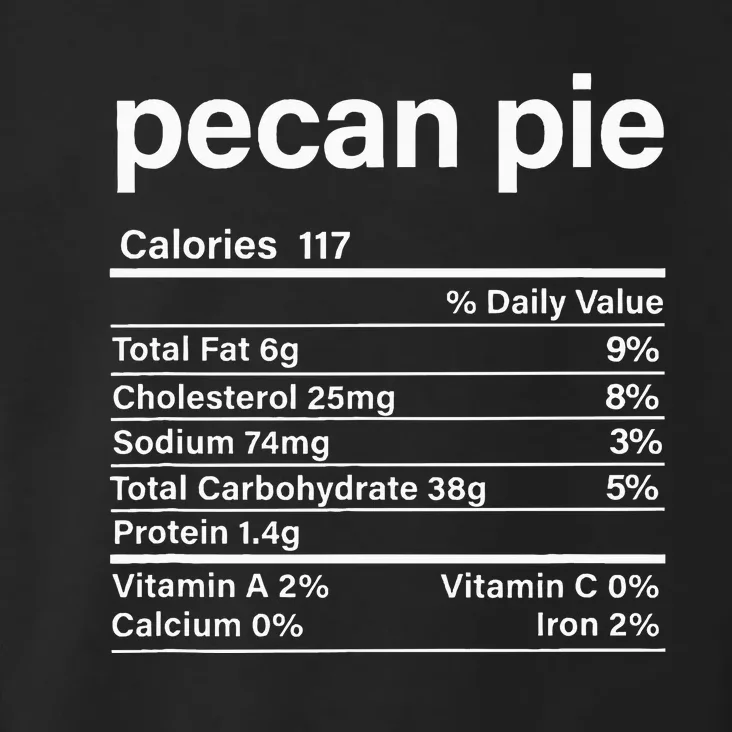 Pecan Pie Nutritional Facts Toddler Hoodie