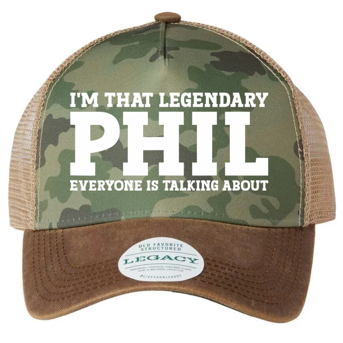 Phil Personal Name First Name Funny Phil Legacy Tie Dye Trucker Hat