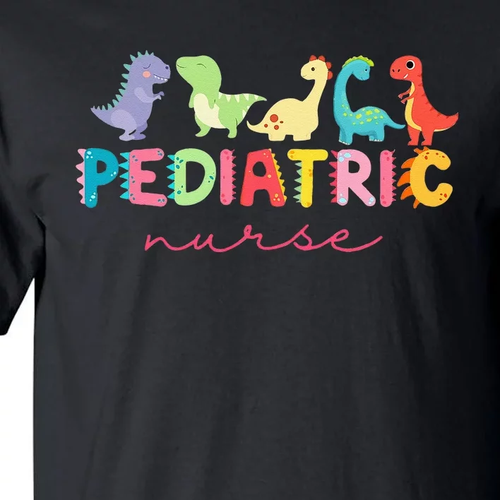 PICU Pediatric Nurse Dinosaurs Peds Nurse Crew Appreciation Tall T-Shirt