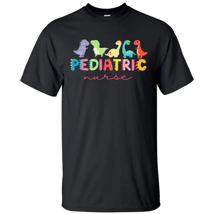 PICU Pediatric Nurse Dinosaurs Peds Nurse Crew Appreciation Tall T-Shirt