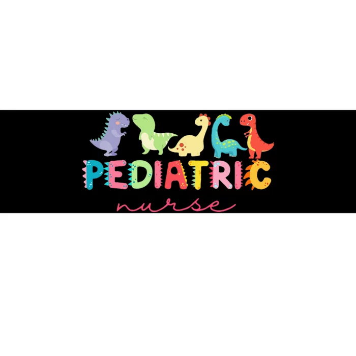 PICU Pediatric Nurse Dinosaurs Peds Nurse Crew Appreciation Bumper Sticker