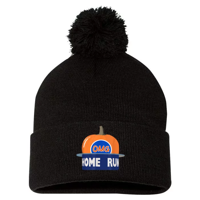 Playoff Pumpkin New York Omg Pom Pom 12in Knit Beanie