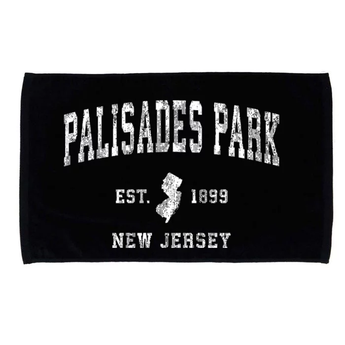 Palisades Park New Jersey Nj Vintage Athletic Sports Microfiber Hand Towel