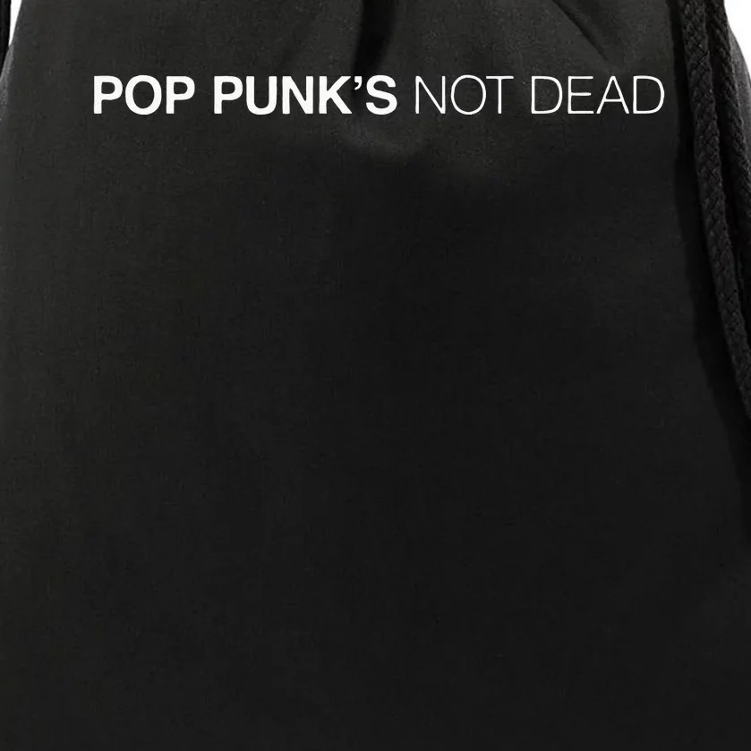 Pop Punks Not Dead Drawstring Bag