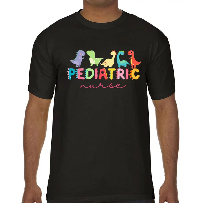 PICU Pediatric Nurse Dinosaurs Peds Nurse Crew Appreciation Comfort Colors T-Shirt