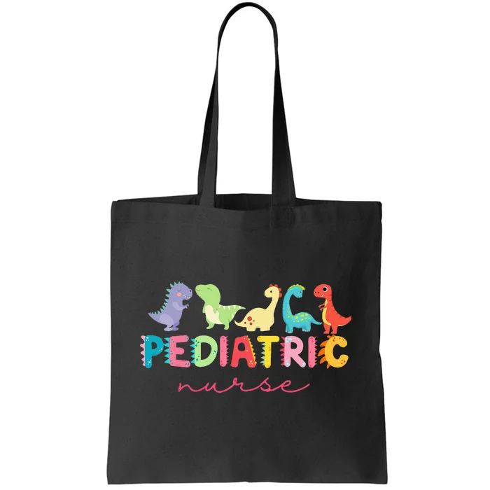 PICU Pediatric Nurse Dinosaurs Peds Nurse Crew Appreciation Tote Bag