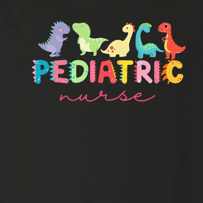 PICU Pediatric Nurse Dinosaurs Peds Nurse Crew Appreciation Toddler Long Sleeve Shirt