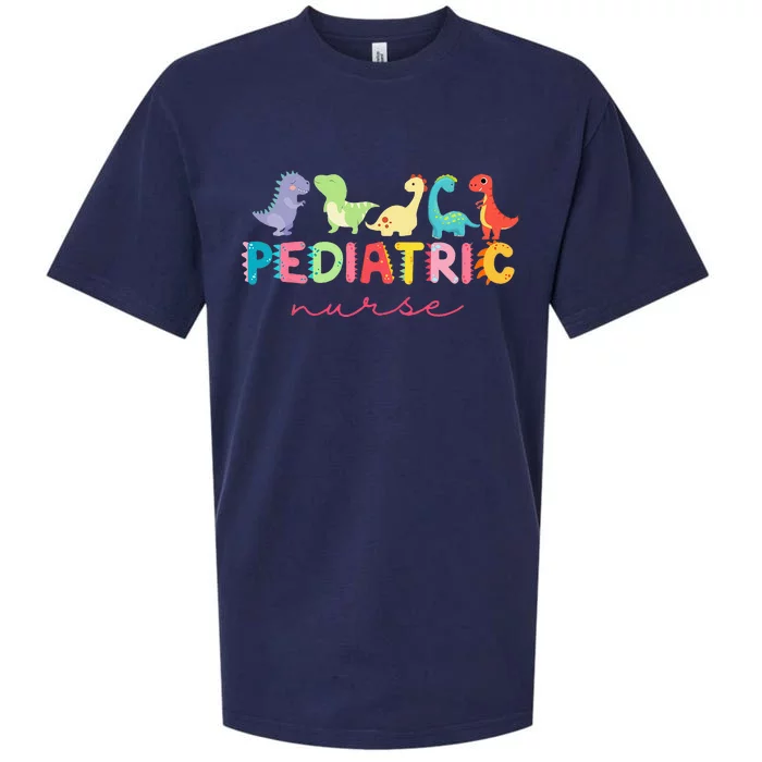 PICU Pediatric Nurse Dinosaurs Peds Nurse Crew Appreciation Sueded Cloud Jersey T-Shirt