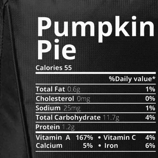 Pumpkin Pie Nutrition Facts City Backpack