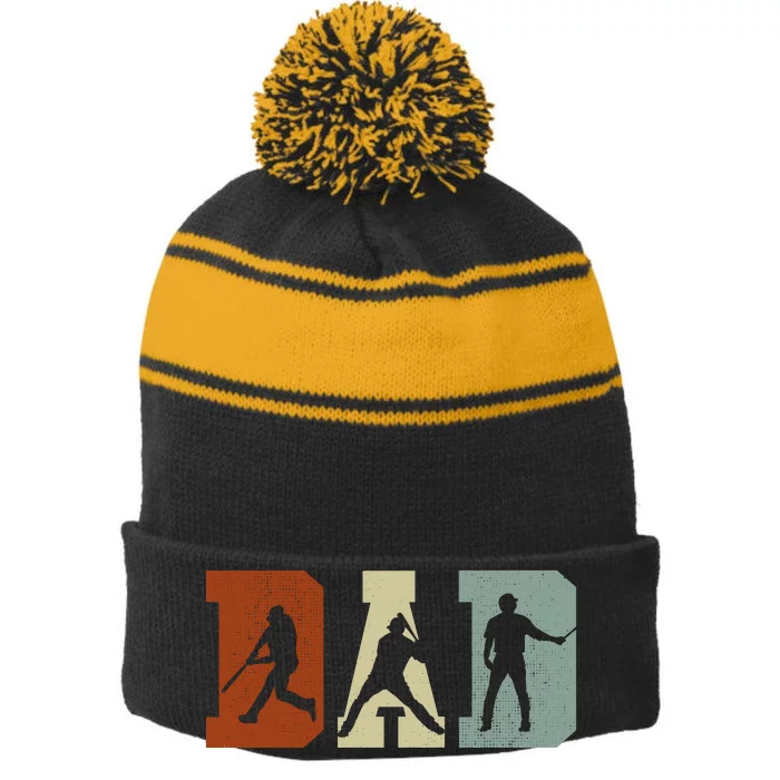 PNG Stripe Pom Pom Beanie