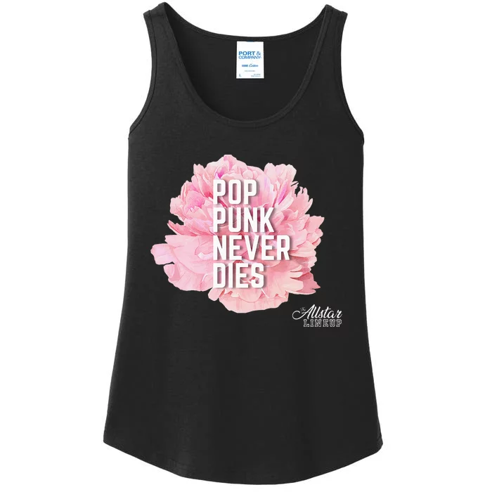 Pop Punk Never Dies Flower for Pop Punk Ladies Essential Tank