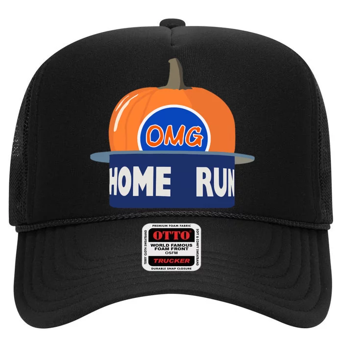 Playoff Pumpkin New York Omg High Crown Mesh Trucker Hat