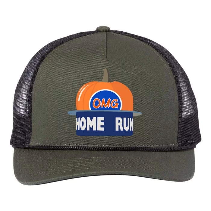 Playoff Pumpkin New York Omg Retro Rope Trucker Hat Cap