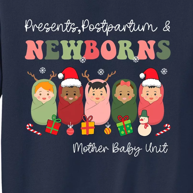 Presents Postpartum & Newborns Mother Baby Nurse Christmas Sweatshirt