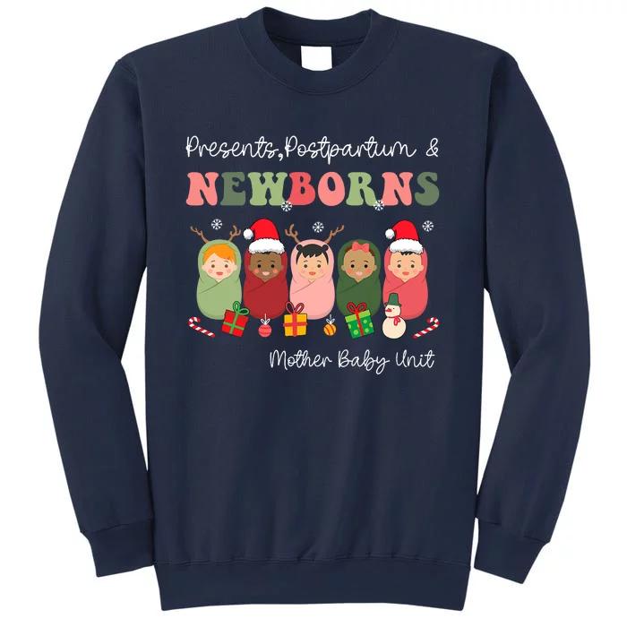 Presents Postpartum & Newborns Mother Baby Nurse Christmas Sweatshirt