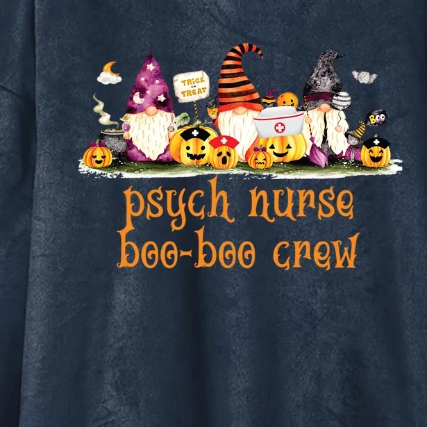 Psychiatric Psych Nurse Rn Halloween Boofunny Giftboo Crew Gift Hooded Wearable Blanket