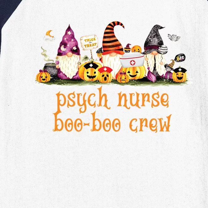 Psychiatric Psych Nurse Rn Halloween Boofunny Giftboo Crew Gift Baseball Sleeve Shirt